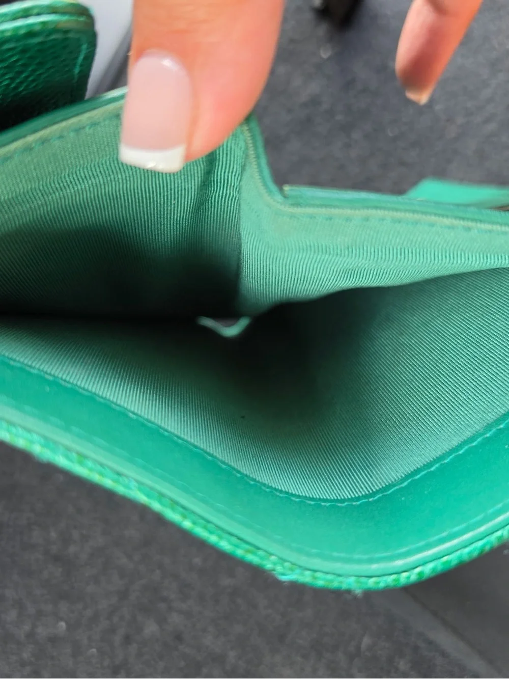 Chanel Emerald wallet